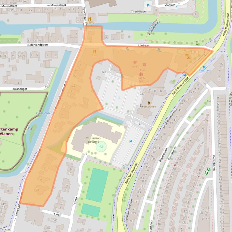 Kaart van postcodegebied 4132CB.