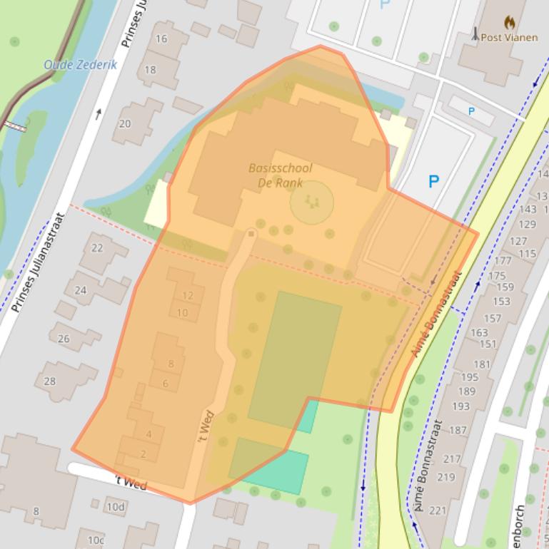 Kaart van postcodegebied 4132CC.