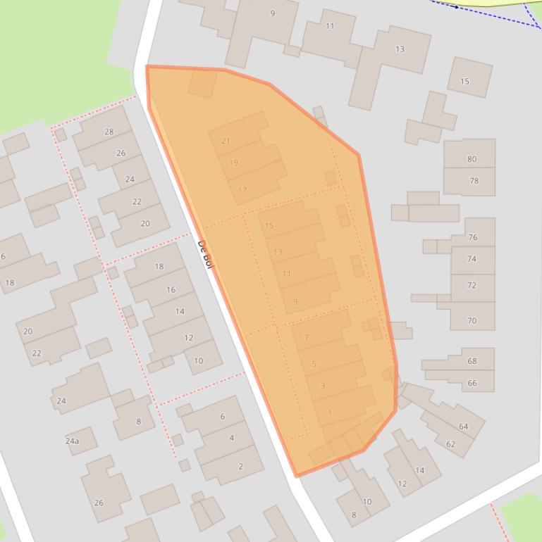 Kaart van postcodegebied 4132CL.