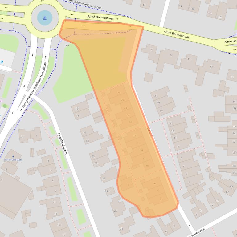 Kaart van postcodegebied 4132CM.