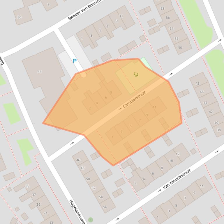 Kaart van postcodegebied 4132CP.