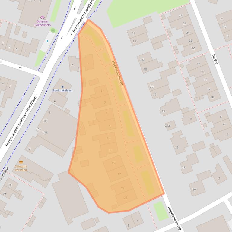 Kaart van postcodegebied 4132CS.