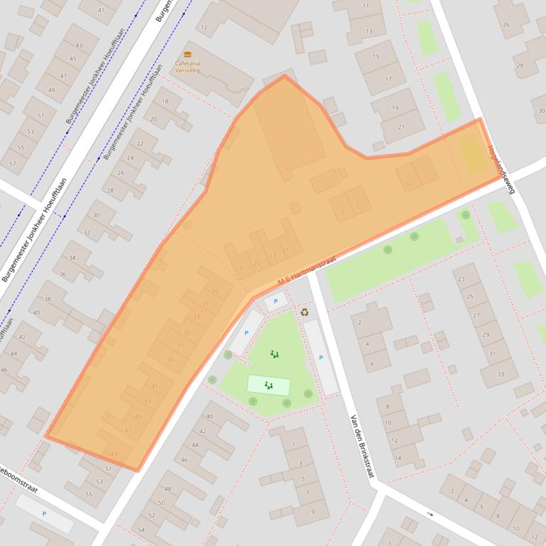 Kaart van postcodegebied 4132ED.