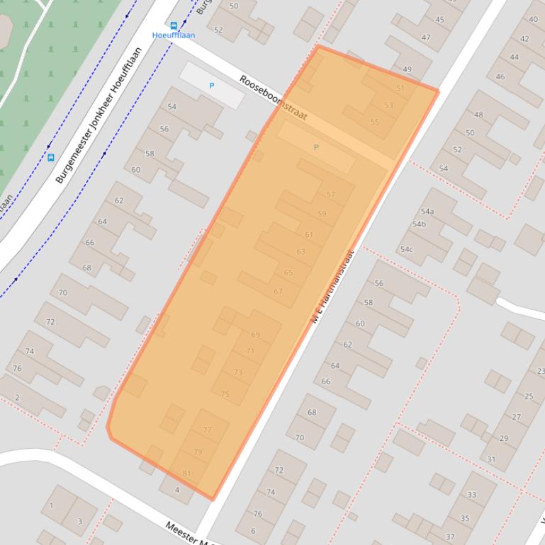 Kaart van postcodegebied 4132EE.