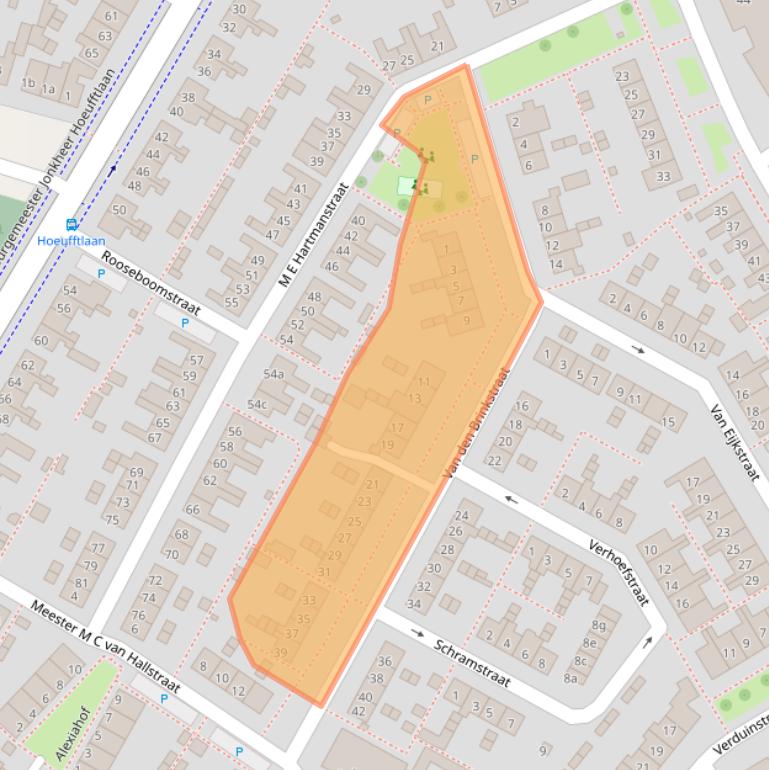 Kaart van postcodegebied 4132EJ.