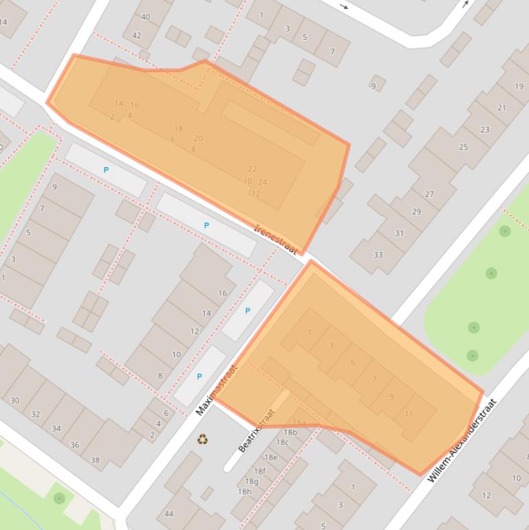 Kaart van postcodegebied 4132EP.