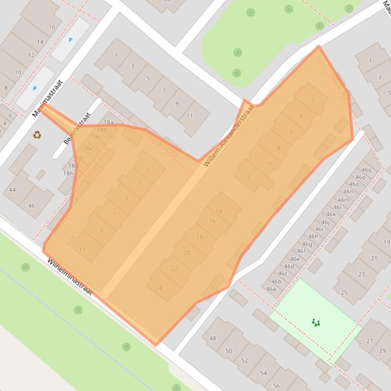 Kaart van postcodegebied 4132ER.