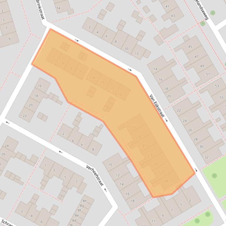 Kaart van postcodegebied 4132ES.