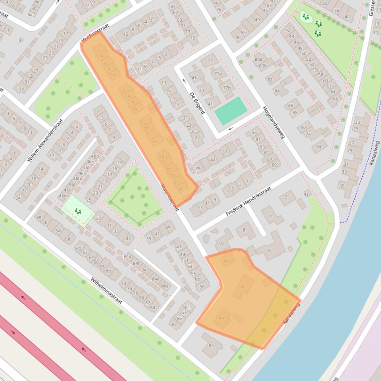 Kaart van postcodegebied 4132GD.