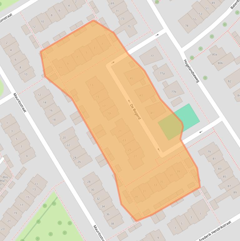 Kaart van postcodegebied 4132GJ.