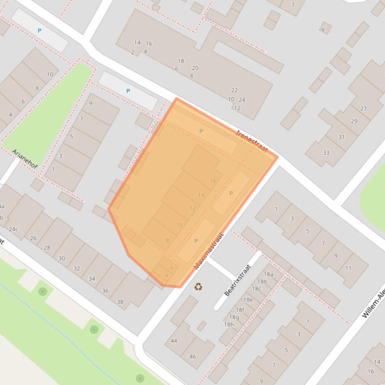 Kaart van postcodegebied 4132GK.