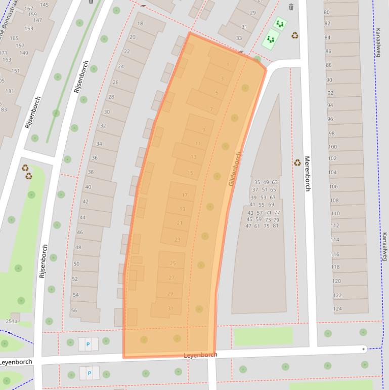 Kaart van postcodegebied 4132HD.