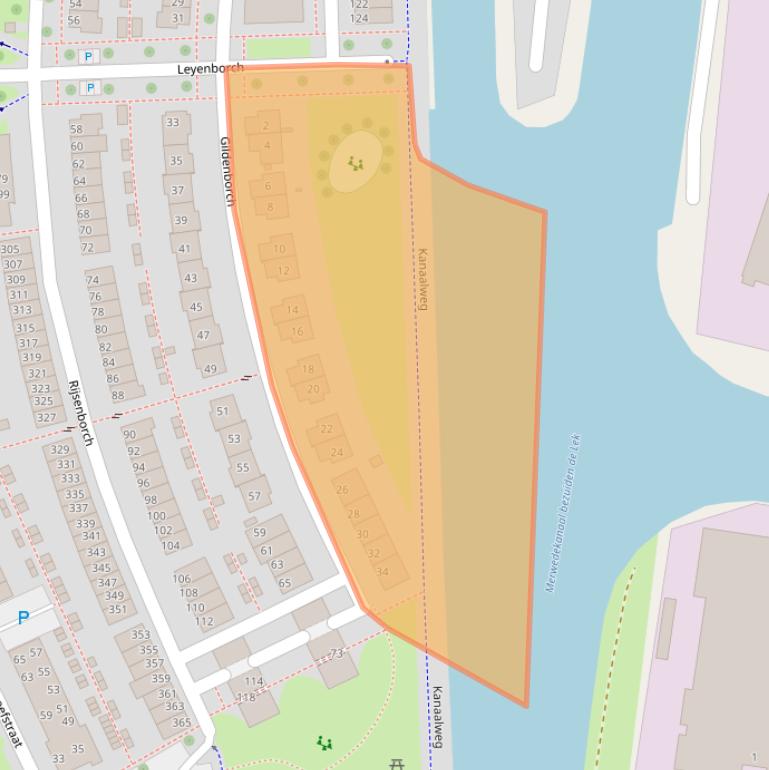 Kaart van postcodegebied 4132HG.