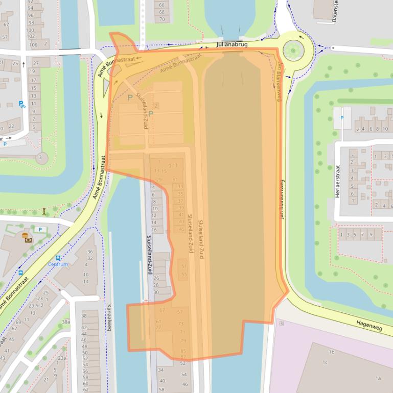 Kaart van postcodegebied 4132SH.