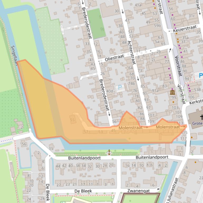 Kaart van postcodegebied 4132VA.