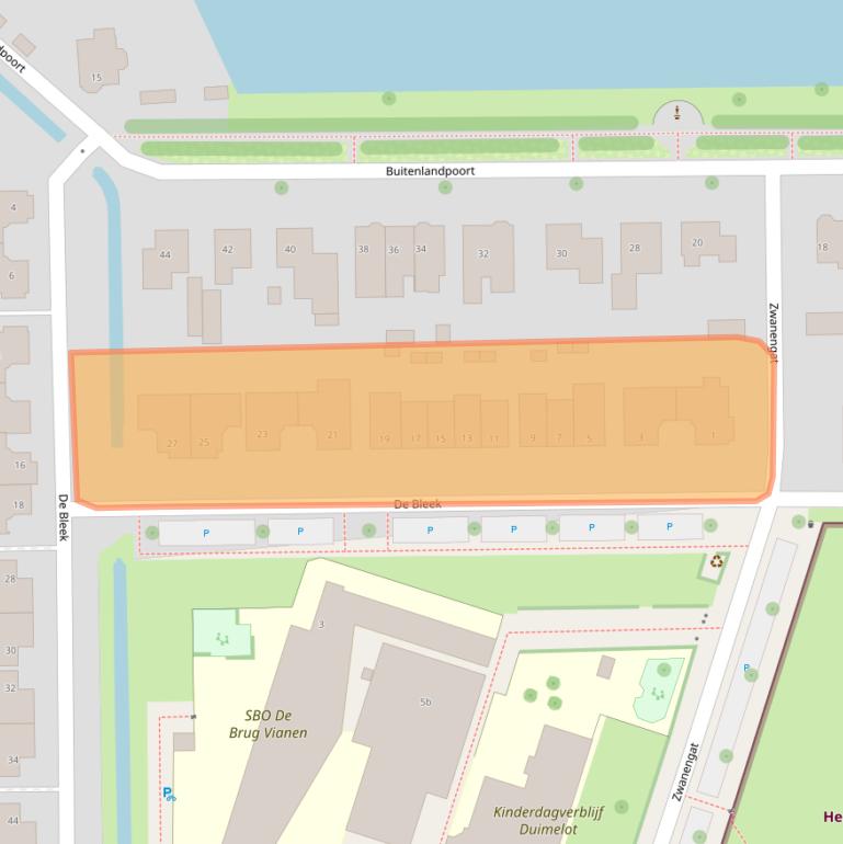 Kaart van postcodegebied 4132WB.