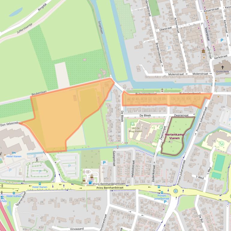 Kaart van postcodegebied 4132XB.