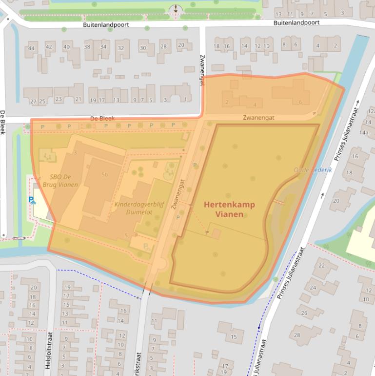Kaart van postcodegebied 4132XC.