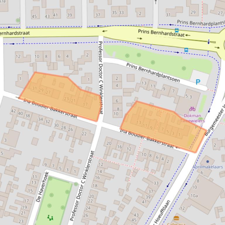 Kaart van postcodegebied 4132XN.