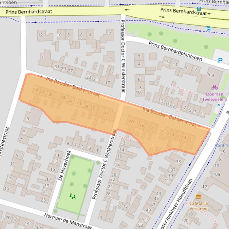 Kaart van postcodegebied 4132XP.