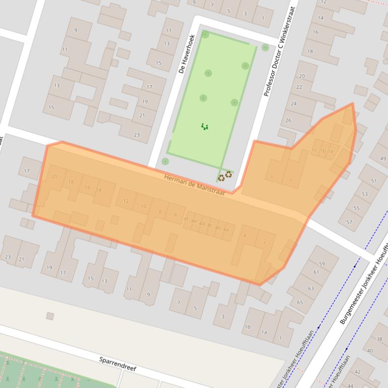Kaart van postcodegebied 4132XS.