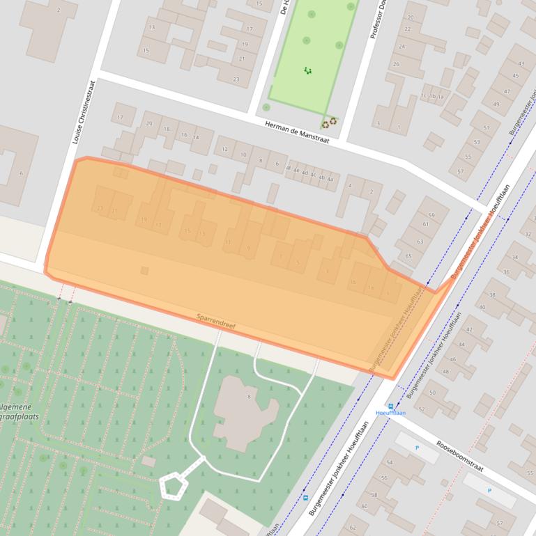 Kaart van postcodegebied 4132XW.