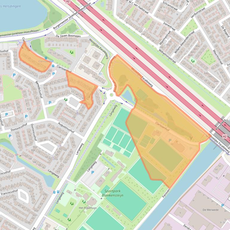 Kaart van postcodegebied 4133AC.