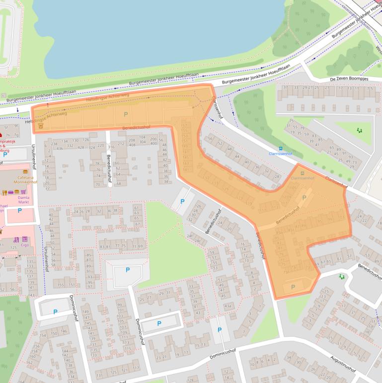 Kaart van postcodegebied 4133AJ.