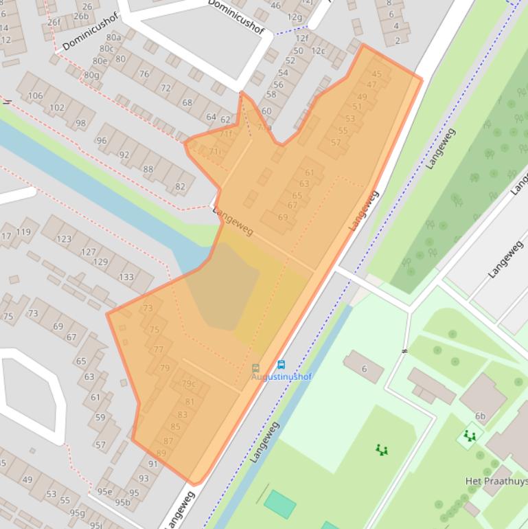 Kaart van postcodegebied 4133AT.