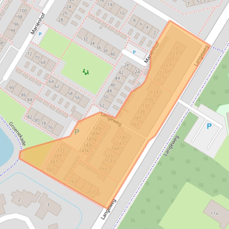 Kaart van postcodegebied 4133AW.