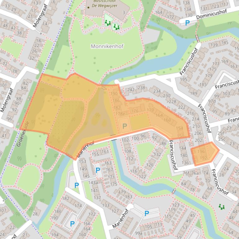 Kaart van postcodegebied 4133BK.