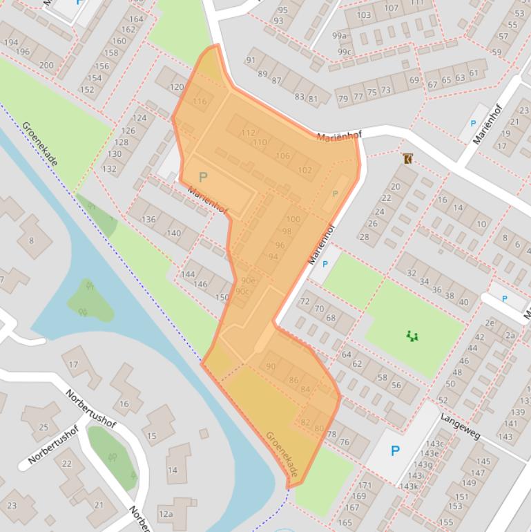 Kaart van postcodegebied 4133BV.