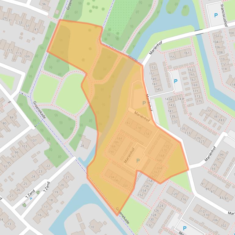 Kaart van postcodegebied 4133BX.