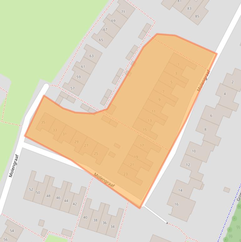 Kaart van postcodegebied 4133CK.