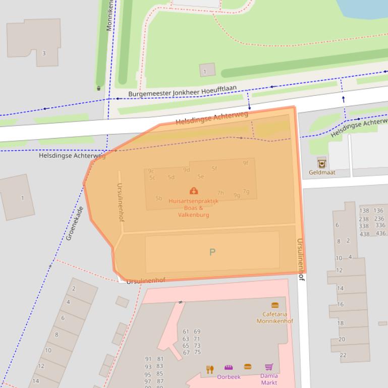 Kaart van postcodegebied 4133DA.