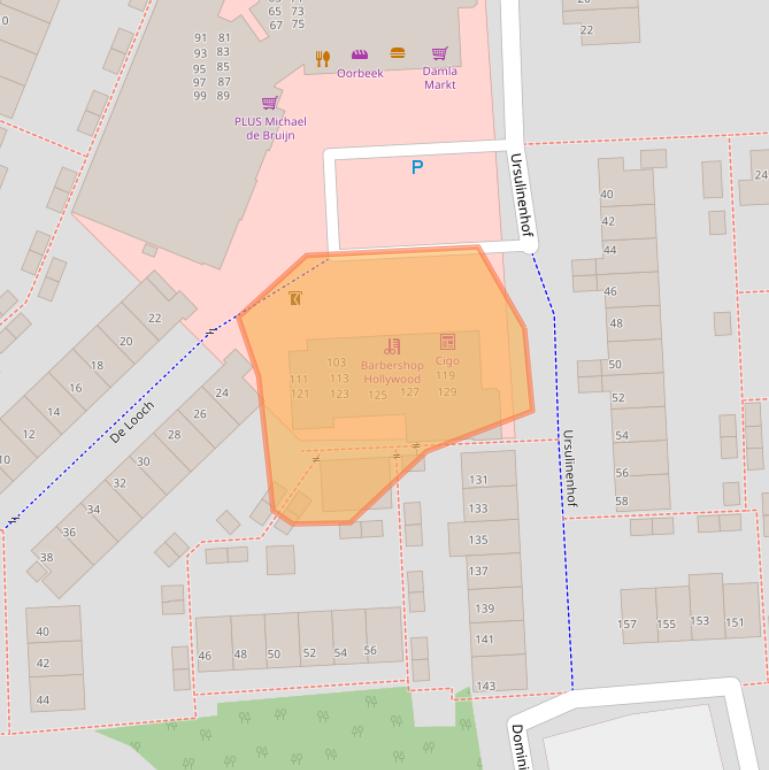 Kaart van postcodegebied 4133DD.