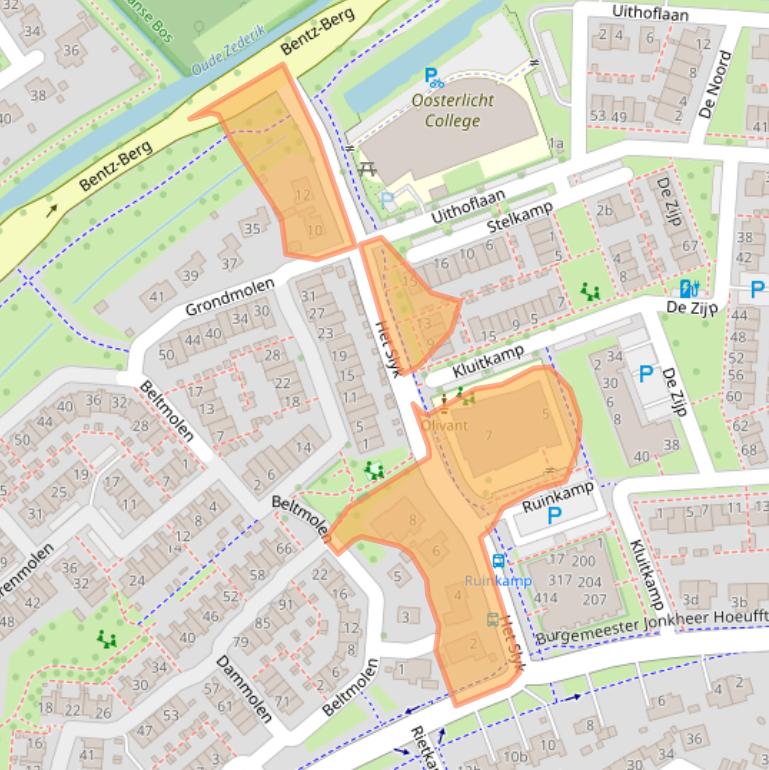 Kaart van postcodegebied 4133EA.