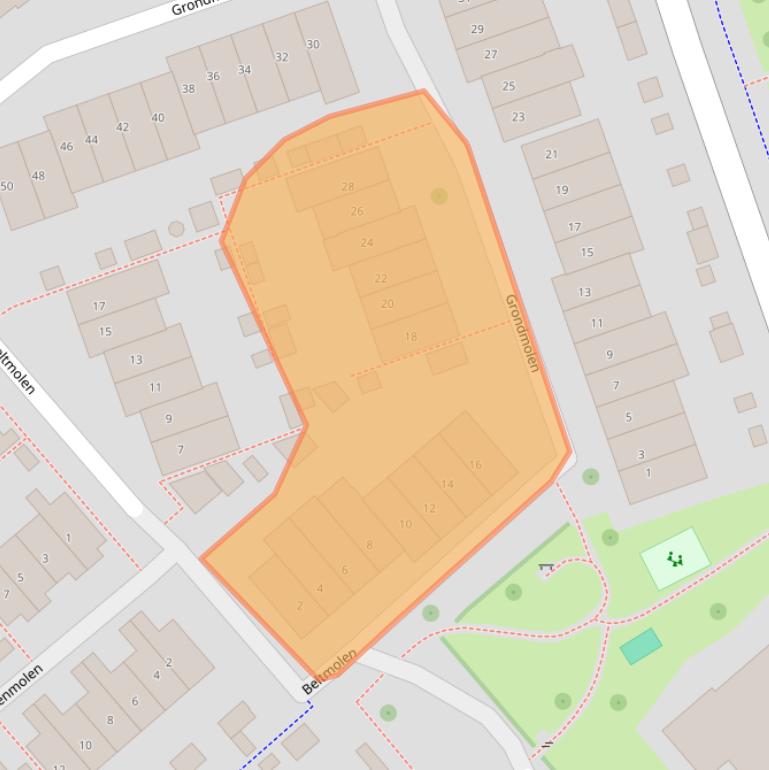 Kaart van postcodegebied 4133EC.