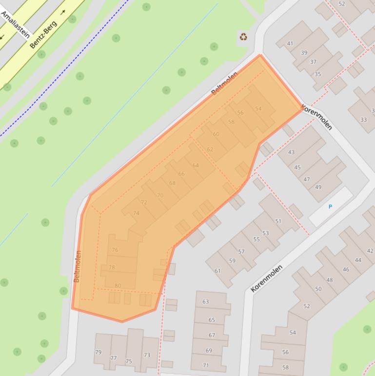 Kaart van postcodegebied 4133EJ.