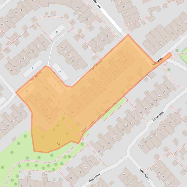 Kaart van postcodegebied 4133EM.