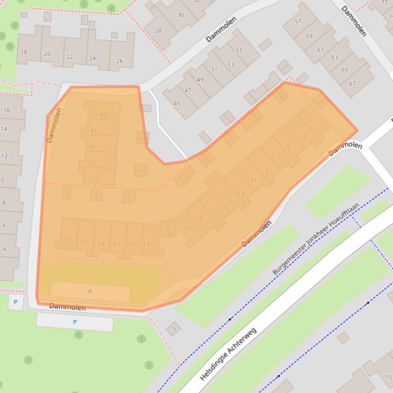 Kaart van postcodegebied 4133EV.