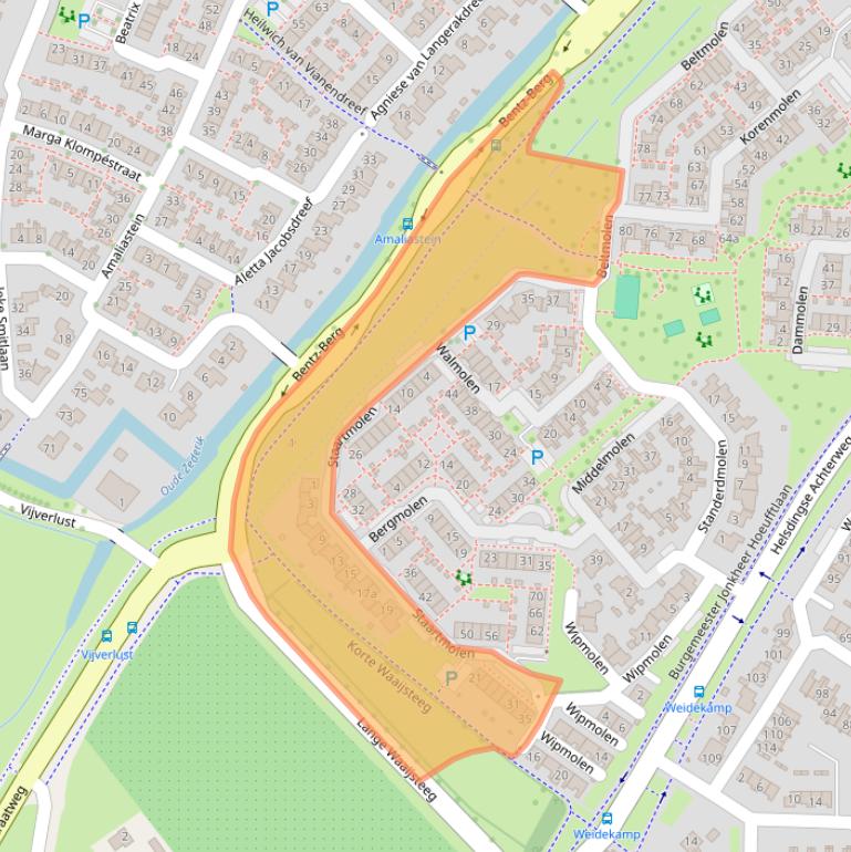 Kaart van postcodegebied 4133GA.