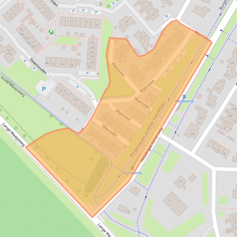 Kaart van postcodegebied 4133GG.