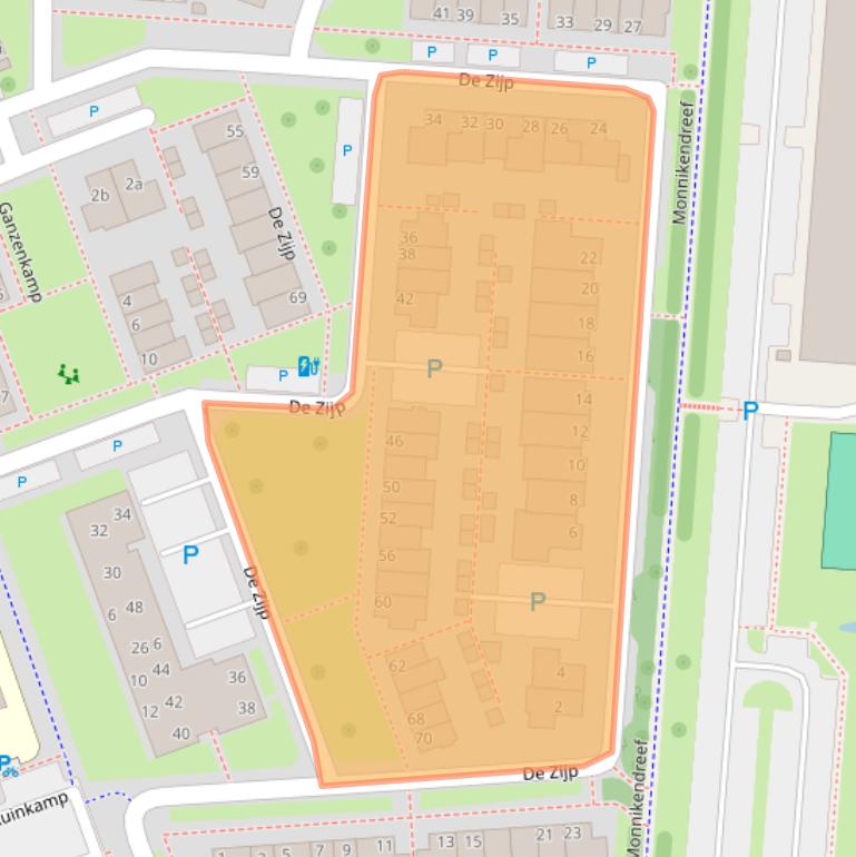 Kaart van postcodegebied 4133GR.