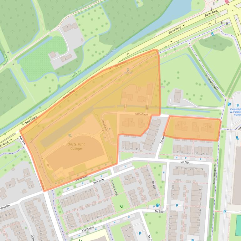 Kaart van postcodegebied 4133GZ.