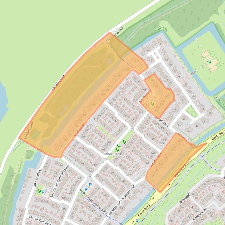 Kaart van postcodegebied 4133HD.