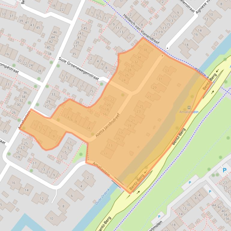 Kaart van postcodegebied 4133HG.