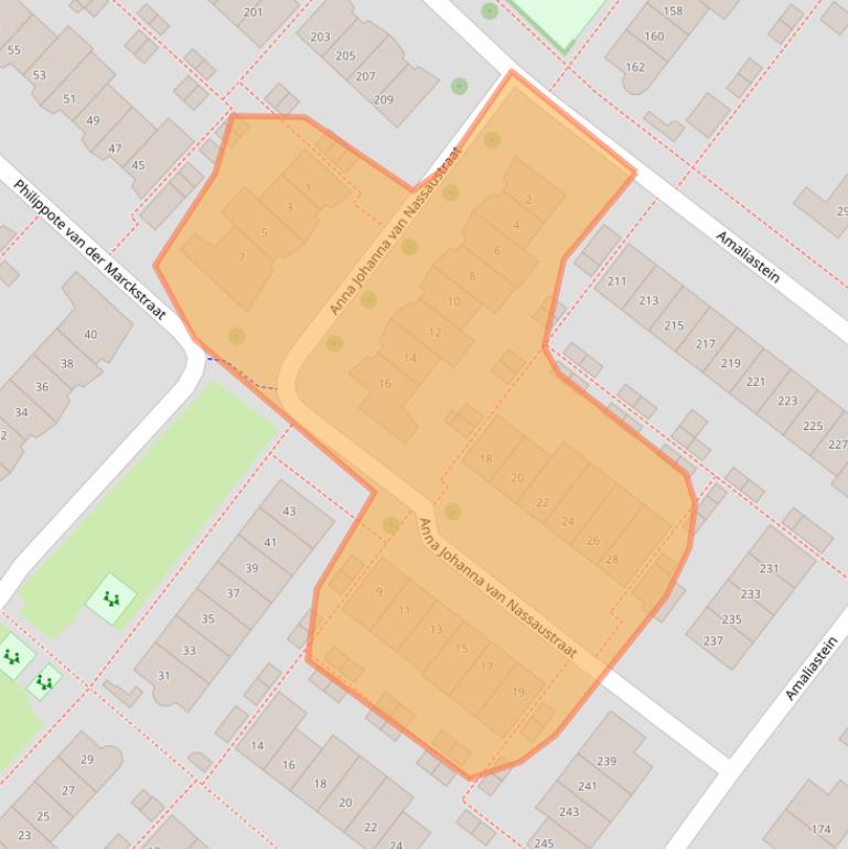 Kaart van postcodegebied 4133JC.