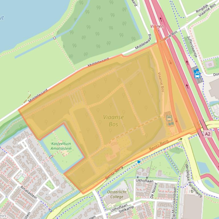 Kaart van postcodegebied 4133LE.