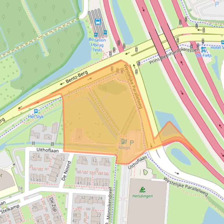 Kaart van postcodegebied 4133NA.